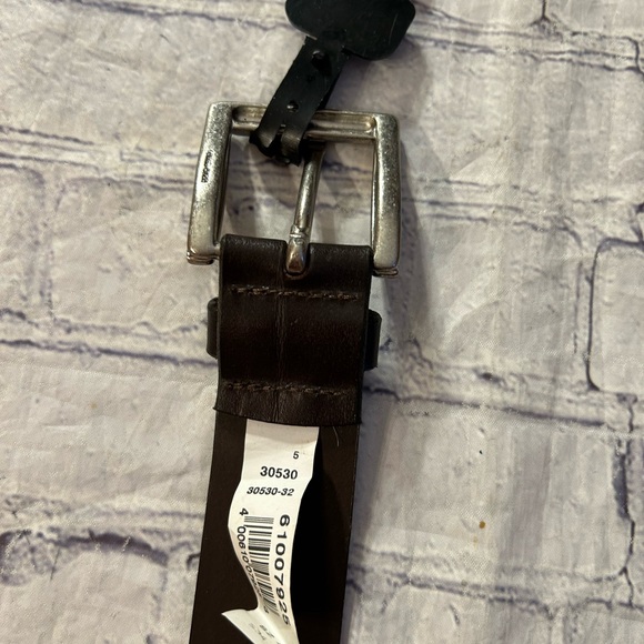 WILSONS THE LEATHER EXPERTS SOLID BRASS PELLE STUDIO ITALIAN LEATHER BELT 44 - Picture 4 of 9
